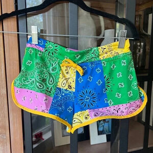 MC2 Saint Barths Girls swimsuit trunks bandana bikini bottoms shorts colorful